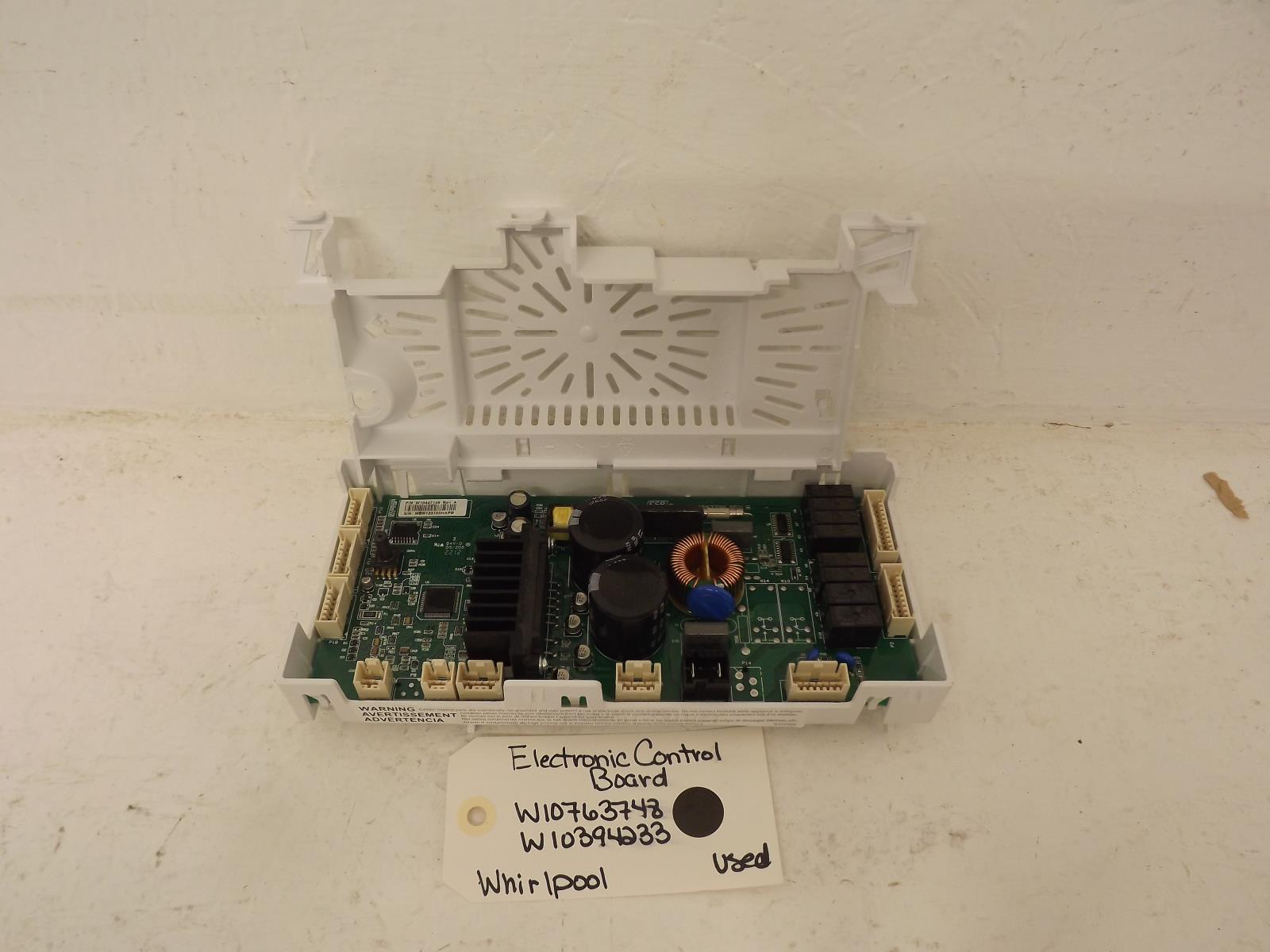 Whirlpool Washer W10763748 W10394233 Electronic Control Board Used Whirlpool Washer W10763748 W10394233 Electronic Control Board Used
